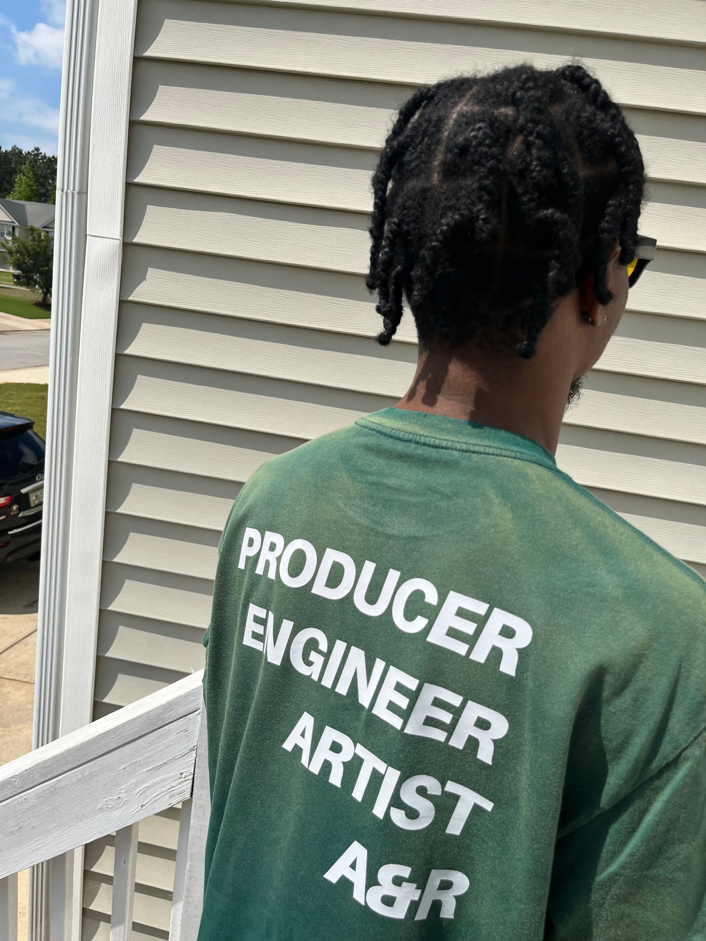 Music Sundried & Distressed Tee (HIGH QUALITY 100% COTTON