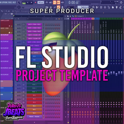 SUPER PRODUCER FL STUDIO BEATMAKING TEMPLATE (Organization, Buses, Pre EQ, FX)